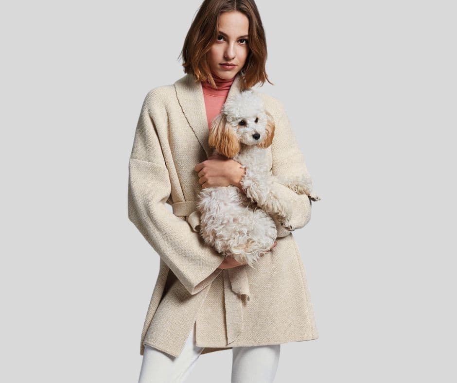 Cozy Stickad Cardigan — Beige